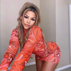 Long sleeve mini dress (small)